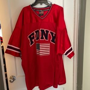 FDNY football style jersey. Men’s XL red.